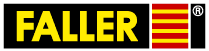 The logo for the company Faller